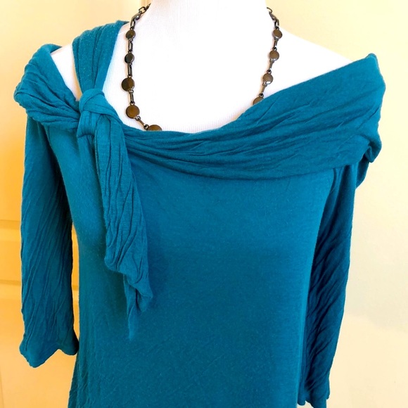 Anthropologie teal top - Picture 2 of 7